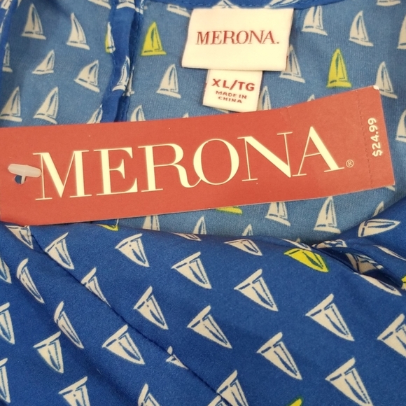 Merona Sailboat Patterned Top - Picture 2 of 8